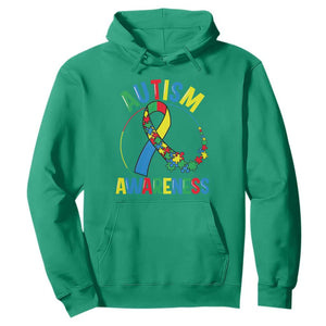 Autism Awareness Hoodie Spectrum Ribbon TS01 Irish Green Printyourwear