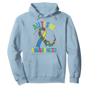 Autism Awareness Hoodie Spectrum Ribbon TS01 Light Blue Printyourwear