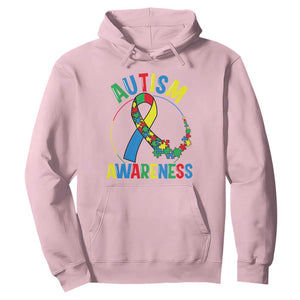 Autism Awareness Hoodie Spectrum Ribbon TS01 Light Pink Printyourwear
