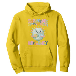 Autism Acceptance Hoodie Everyone Communicates Differently Embrace Autism Be Kind TS01 Daisy Printyourwear