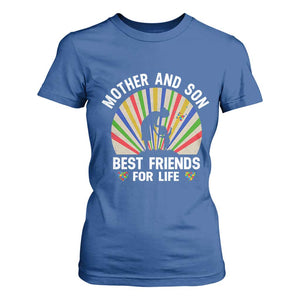 Autism Mom T Shirt For Women Mother And Son Best Friends For Life Retro TS01 Royal Blue Printyourwear