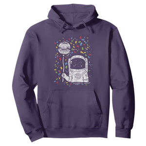 Astronaut Autism Hoodie TS01 Purple Printyourwear