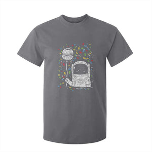 Astronaut Autism T Shirt For Kid TS01 Charcoal Printyourwear