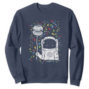 Astronaut Autism Sweatshirt TS01 Navy Printyourwear