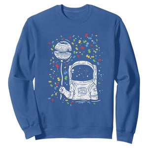 Astronaut Autism Sweatshirt TS01 Royal Blue Printyourwear