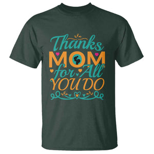 Autism Mom T Shirt Thanks Mom For All You Do TS01 Dark Forest Green Printyourwear