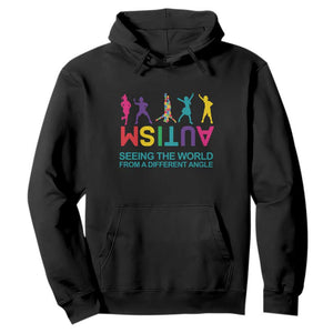 Proud Autism Hoodie Seeing The World From A Different Angle TS01 Black Printyourwear