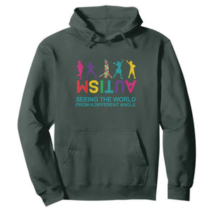 Proud Autism Hoodie Seeing The World From A Different Angle TS01 Dark Forest Green Printyourwear