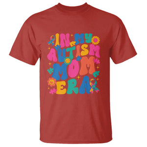 Autism Mama T Shirt In My Autism Mom Era TS01 Red Printyourwear