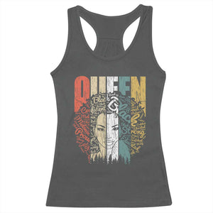 Black History Education Racerback Tank Top For Women Educated Strong Black Queen TS01 Dark Heather Print Your Wear