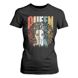 Black History Education T Shirt For Women For Women Educated Strong Black Queen TS01 Black Print Your Wear