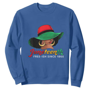 Juneteenth for Women Sweatshirt Celebrating Black Freedom Day 1865 TS01 Royal Blue Printyourwear