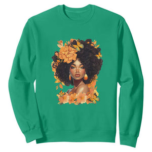 Black Women Unapologetically Dope Juneteenth Black History Sweatshirt TS01 Irish Green Printyourwear
