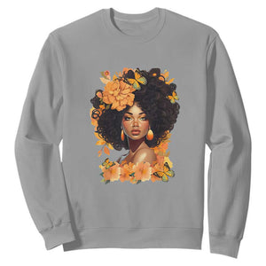 Black Women Unapologetically Dope Juneteenth Black History Sweatshirt TS01 Sport Gray Printyourwear