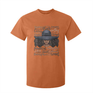 African Black History T Shirt For Kid African American Ladies Juneteenth TS01 Orange Print Your Wear