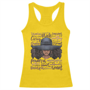 African Black History Racerback Tank Top African American Ladies Juneteenth TS01 Daisy Print Your Wear