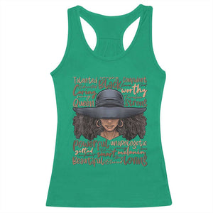 African Black History Racerback Tank Top African American Ladies Juneteenth TS01 Irish Green Print Your Wear