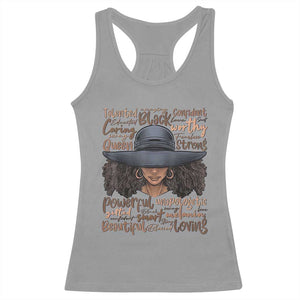 African Black History Racerback Tank Top African American Ladies Juneteenth TS01 Sport Gray Print Your Wear