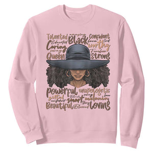 African Black History African American Ladies Juneteenth Sweatshirt TS01 Light Pink Printyourwear