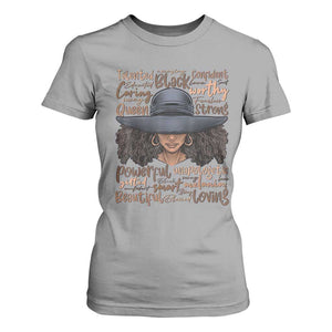 African Black History T Shirt For Women African American Ladies Juneteenth TS01 Sport Gray Print Your Wear
