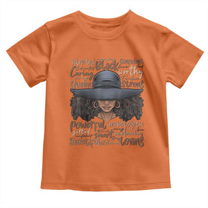 African Black History Toddler T Shirt African American Ladies Juneteenth TS01 Orange Print Your Wear