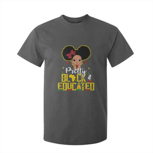 Pretty Black and Educated T Shirt For Kid I Am The Strong Afro Queen TS01 Dark Heather Print Your Wear