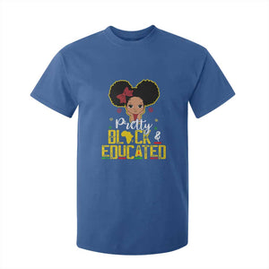 Pretty Black and Educated T Shirt For Kid I Am The Strong Afro Queen TS01 Royal Blue Print Your Wear