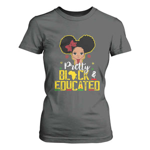 Pretty Black and Educated T Shirt For Women I Am The Strong Afro Queen TS01 Dark Heather Print Your Wear