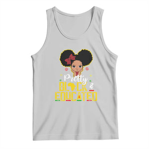 Pretty Black and Educated Tank Top I Am The Strong Afro Queen TS01 Ash Print Your Wear