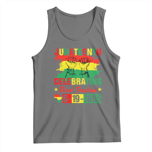 Juneteenth 1865 Tank Top Celebrating Black Freedom June 19th African American TS01 Black Heather Print Your Wear