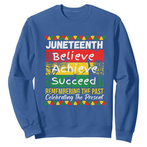 Juneteenth Is My Independence Day Black Pride Melanin Sweatshirt TS01 Royal Blue Printyourwear