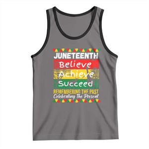 Juneteenth Is My Independence Day Tank Top Black Pride Melanin TS01 Deep Heather Black Print Your Wear