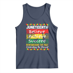 Juneteenth Is My Independence Day Tank Top Black Pride Melanin TS01 Navy Print Your Wear