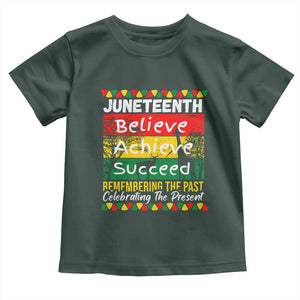 Juneteenth Is My Independence Day Toddler T Shirt Black Pride Melanin TS01 Dark Forest Green Print Your Wear