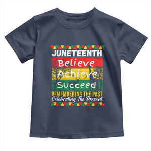 Juneteenth Is My Independence Day Toddler T Shirt Black Pride Melanin TS01 Navy Print Your Wear