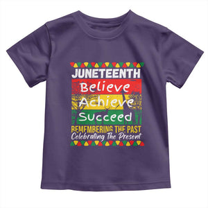 Juneteenth Is My Independence Day Toddler T Shirt Black Pride Melanin TS01 Purple Print Your Wear