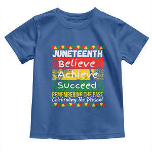Juneteenth Is My Independence Day Toddler T Shirt Black Pride Melanin TS01 Royal Blue Print Your Wear