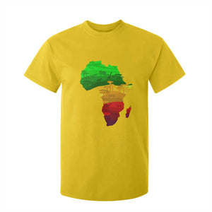 Africa Map T Shirt For Kid Green Yellow Red African Pride TS01 Daisy Print Your Wear