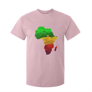 Africa Map T Shirt For Kid Green Yellow Red African Pride TS01 Light Pink Print Your Wear