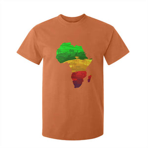 Africa Map T Shirt For Kid Green Yellow Red African Pride TS01 Orange Print Your Wear