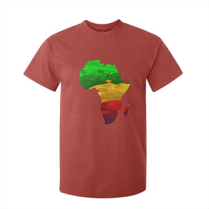 Africa Map T Shirt For Kid Green Yellow Red African Pride TS01 Red Print Your Wear