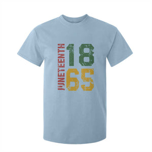 Juneteenth T Shirt For Kid Celebrating Freedom In African History Since 1865 TS01 Light Blue Print Your Wear