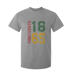 Juneteenth T Shirt For Kid Celebrating Freedom In African History Since 1865 TS01 Sport Gray Print Your Wear