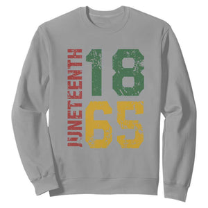 Juneteenth Sweatshirt Celebrating Freedom In African History Since 1865 TS01 Sport Gray Printyourwear