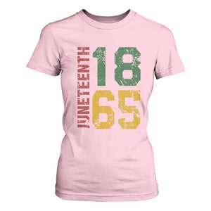 Juneteenth T Shirt For Women Celebrating Freedom In African History Since 1865 TS01 Light Pink Print Your Wear
