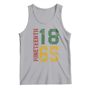 Juneteenth Tank Top Celebrating Freedom In African History Since 1865 TS01 Athletic Heather Print Your Wear