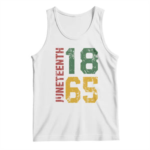 Juneteenth Tank Top Celebrating Freedom In African History Since 1865 TS01 White Print Your Wear
