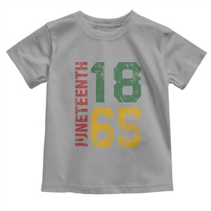 Juneteenth Toddler T Shirt Celebrating Freedom In African History Since 1865 TS01 Sport Gray Print Your Wear