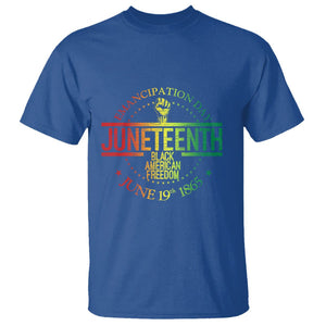 Juneteenth African American Freedom Black History June 19 T Shirt TS01 Royal Blue Printyourwear