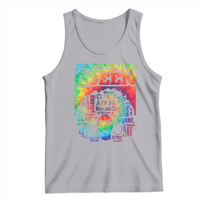Juneteenth Afro Queen Tank Top Melanin Black Women Magic Tie Dye TS01 Athletic Heather Print Your Wear
